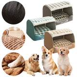 Small Dog Three-dimensional Bear Curved Room Kennel, Removable Nest, Warm Enclosed Cave Sofa, Pet Supplies