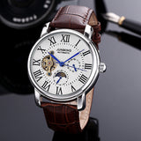 Junming Roman Characters, Men's Automatic Mechanical Waterproof Watch