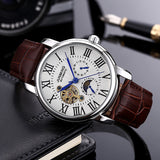 Junming Roman Characters, Men's Automatic Mechanical Waterproof Watch