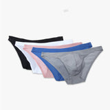 Men's Thin Seamless Ice Silk, Translucent U-convex Briefs