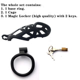 Men's Black CB, Light Chastity Lock Device