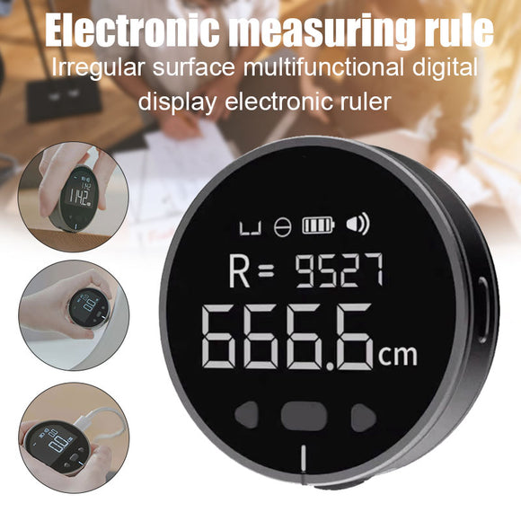 Distance Measuring Instrument, Electronic Measuring Ruler Tape, HD Digital LCD, High Precision Electronic Calculating Tool