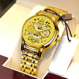 Fashion Jewelry Hollow Men's Watch, Waterproof Luminous Calendar