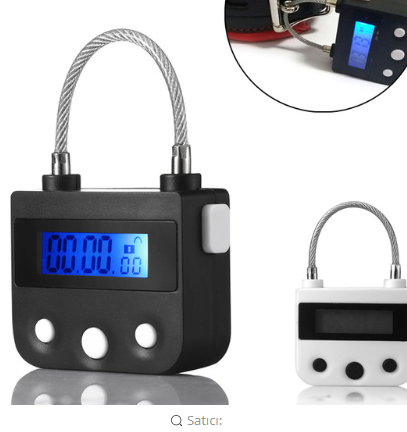 Time Lock Fetish Handcuffs Mouth Gag Electronic Timer, BDSM Bondage Restraints, Chastity Couples' Adult Game Bondage Lock