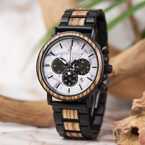 Multi-functional Cross-border Literary Young Men's Wooden Luminous Watch