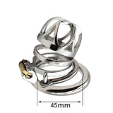 Men's Stainless Steel, Anti-release Ring, Chastity Lock, Catheter Device