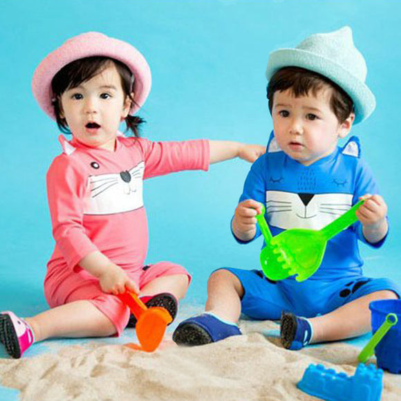 Warm Swimwear for Infants and Toddlers, Fancy Children Clothing