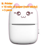 Mini Portable Mini Bluetooth WiFi New Wrong Printer, Mobile Phone Photo Title Note Hot Print Pocket Student Error Label Printer