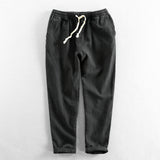 Men's Fashion, Simple and Versatile, Linen Solid Color Casual Pants