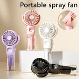 Portable 4-Speed Water Mist Blower, Cooling Artifact USB Charging Summer Supplies, Outdoor Mini Cooler