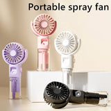 Portable 4-Speed Water Mist Blower, Cooling Artifact USB Charging Summer Supplies, Outdoor Mini Cooler