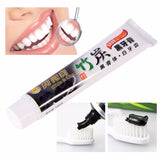 Bamboo Charcoal Toothpaste, Whitening Black Oral Hygiene Toothcare (Pack of 2)