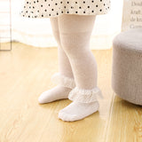 Little Girls' Leggings, Lace Cotton Ultra-thin Pantyhose