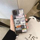 Transparent Barcode Mobile Phone Case