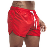 Wrap men's shorts, home pants, smooth beach boxers, slim swimwear