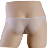 Seamless Men's Ice Silk, Low Waist, Comfortable, Nude Feel, Lightweight See-through Briefs (Pack of 2)