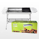 Foldable BBQ Grill, Outdoor Stainless Steel Barbecue Tool