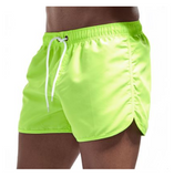 Wrap men's shorts, home pants, smooth beach boxers, slim swimwear