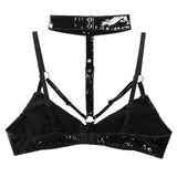 Patent Leather Adjustable Bra