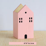 Cute Pen Holder with Wooden Room Type Desktop