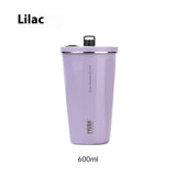 Stainless Steel Coffee Cup, Ice Heater, Insulation Car Cup with Straw