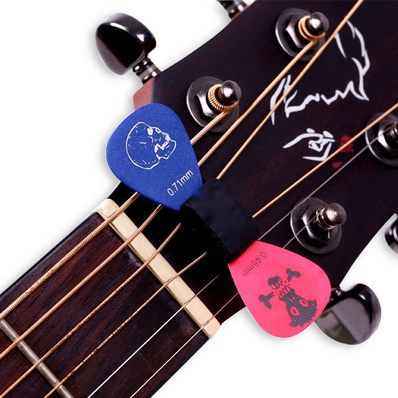 Guitar Plectrum Sets, Silicone Guitar Headpiece Plectrum Holder