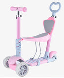 Children can Sit and Paddle, A Five-in-one Pedal Scooter