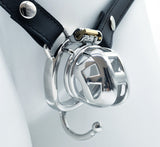 Chastity Lock Wearables for Men, Metal Chastity CB Lock Ascetic Bird Cage, Catheter Device