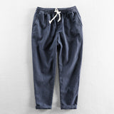 Men's Fashion, Simple and Versatile, Linen Solid Color Casual Pants