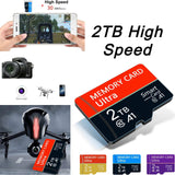 Universal Portable High-speed TF Memory Card, HD Micro SD Card (Pack of 2)