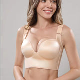 Women's Glossy Surface without a Scratch, Plus Size Wireless Body Shaping Brassiere