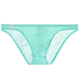 Men's Ice Silk, Transparent Thin, Low Waist Briefs (Pack of 2)