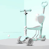 Children can Sit and Paddle, A Five-in-one Pedal Scooter