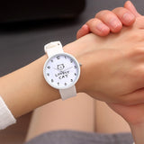 Cartoon Kids' Quartz Watch, Silicone Candy Color Students' Watch, Girls' Fashion Teens' Wristwatch