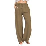 Women's Fashion, Loose Cotton Linen Casual Pants