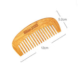 Natural Bamboo Wooden Massage Scalp Anti-static Men's Comb, 12x5.2cm Women's Hair Styling Tool, Head Meridian Massage Comb