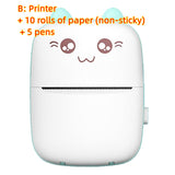 Mini Portable Mini Bluetooth WiFi New Wrong Printer, Mobile Phone Photo Title Note Hot Print Pocket Student Error Label Printer