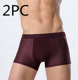 Ice Silk Men's Underwear, Mesh Boxers