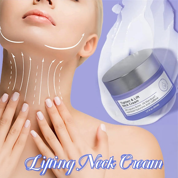 Neck Lines Protein Cream, Eliminate Double Chin, Moisturizing Reducing Fine Lines, Lifting and Brightening Rejuvenation Face Skin Care