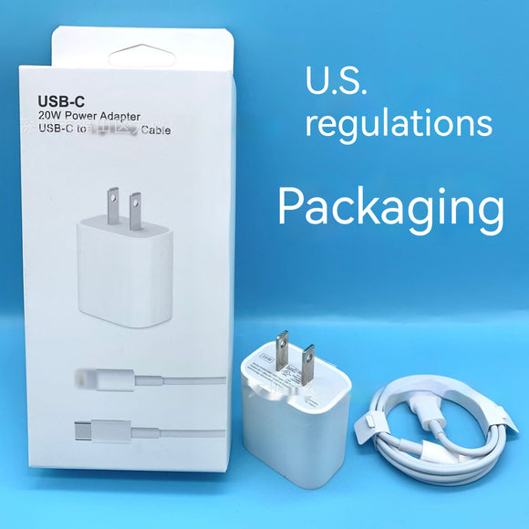 PD 20W USB TYPE-C Charging Plug and Data Cable