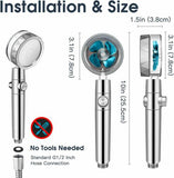 Modern Minimalist Supercharged Small Waist Fan Shower Nozzle