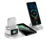 Wireless Charger for IPhone, Fast Charger for Phone or Watch, 6 in 1 Charging Dock Station