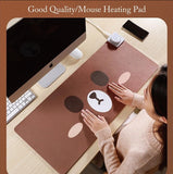 Heating Mouse Pad, USB Office Warming Table Mat for Autustic People and Elderly