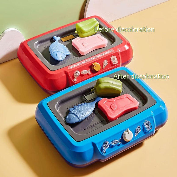 Children's Barbecue Table Toy,  Color Changing Food Simulation Cooking Play House