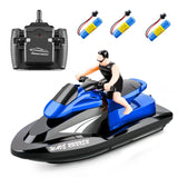 2.4G Remote Control Motorboat Water Speedboat Yacht Airship, Electric Children's RC Boat Toy