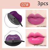 Lazy Lips Pearlescent Glitter Lipstick, Fade-proof, Warm, and Moisturizing Lipstick