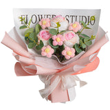 Teacher's Day Rose Hand-woven Bouquet, Finished Gifts for Girlfriends, Preserved Fresh Dried Flowers