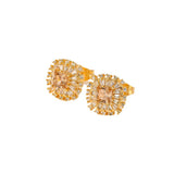 Multiple Colors Zircon-encrusted Stud Earrings