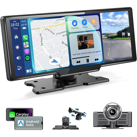 1026-inch Full Touch Screen All-in-one Car Navigation Device, Front and Rear Dual Recording HD Recordings, P Split Screen Display