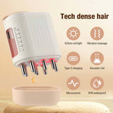 Red Light, Vibration Massage Comb, Micro Current Scalp Remedy